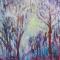bomen in paars 100 x 80 acrylverf op doek
