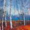 berkenbos 120 x 100 acrylverf op doek