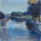 rivier 30 x 40 acrylverf op doek