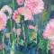 dahlia's 150 x 50 olieverf op doek