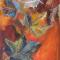 herfstbladeren 80 x100 acrylverf op doek