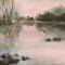 stil water 100 x 80 acrylverf op doek