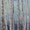 berkenstammen 2 120 x 100 acrylverf op doek