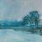 
winter 120 x 40 acrylverf op doek