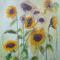 Zonnebloemen 7 60 x 70 olieverf op doek